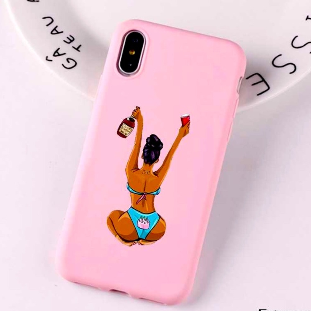 Pink Silicone iPhone X Case